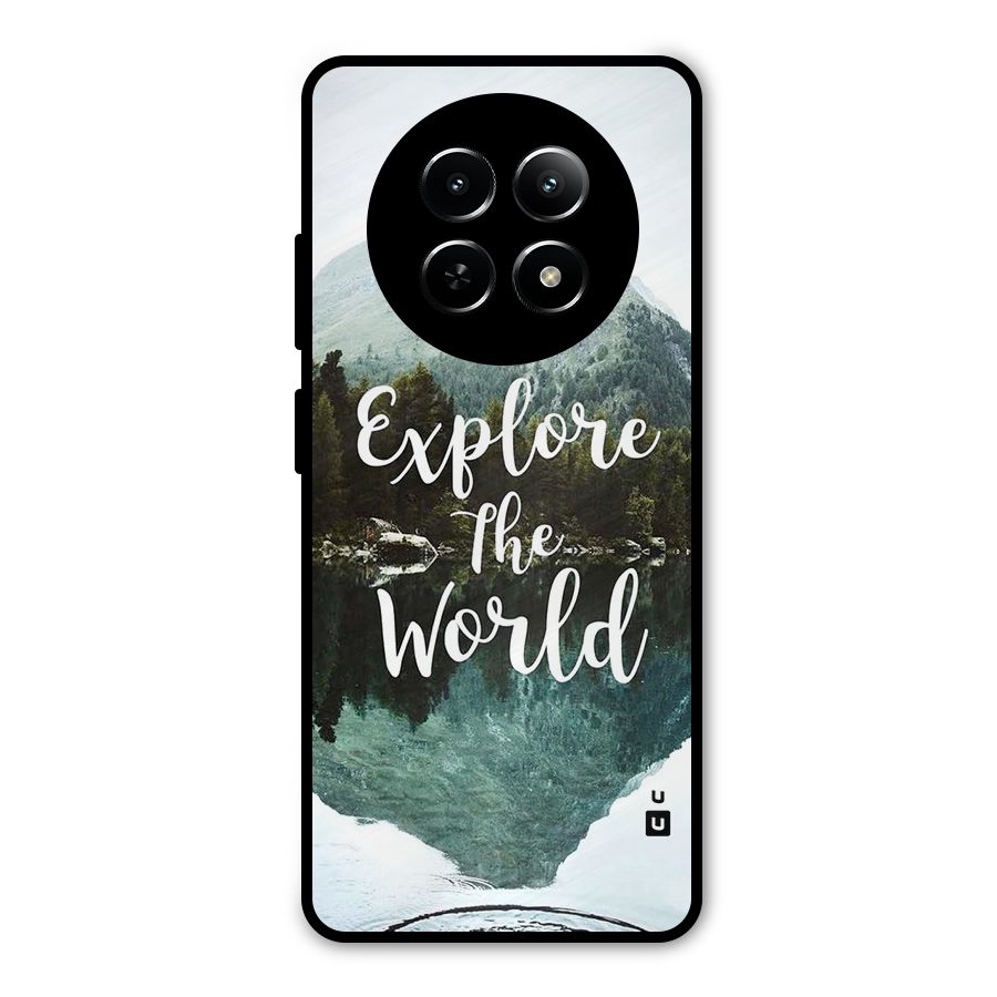 Explore The World Metal Back Case for Realme Narzo N65
