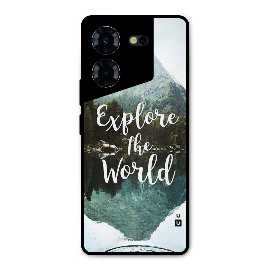 Explore The World Metal Back Case for Tecno Pova 5 Pro 5G