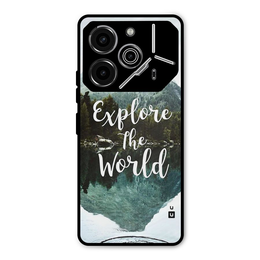 Explore The World Metal Back Case for Tecno Pova 6 Pro