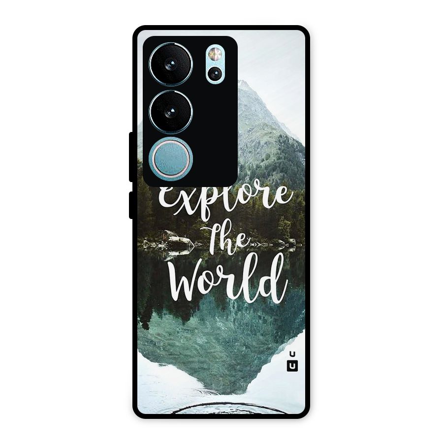 Explore The World Metal Back Case for Vivo V29 Pro