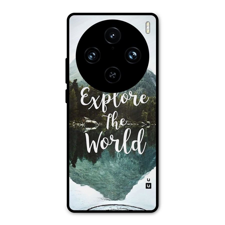 Explore The World Metal Back Case for Vivo X100 Pro