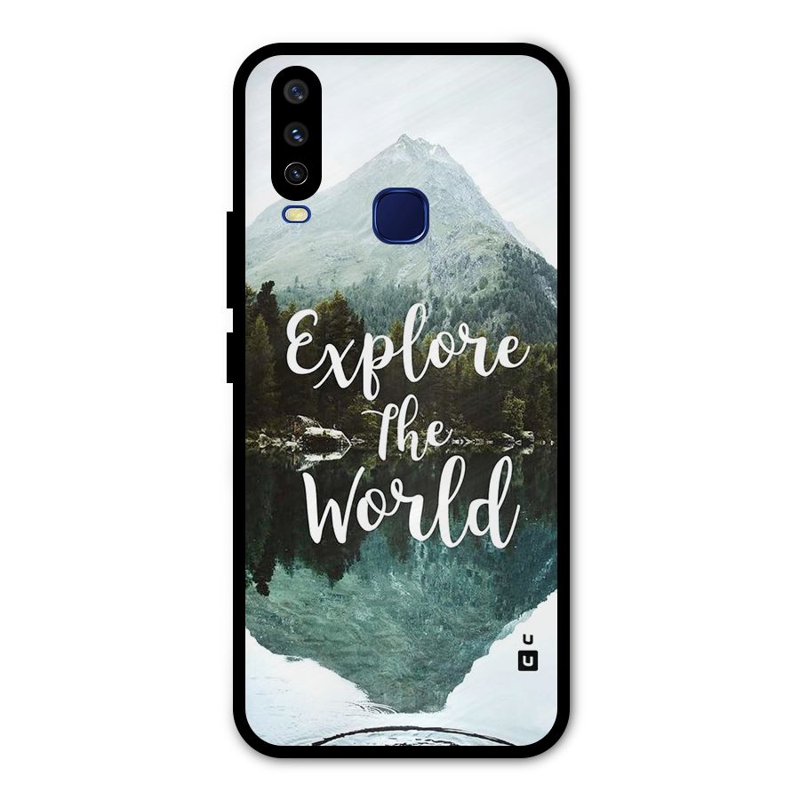 Explore The World Metal Back Case for Vivo Y15