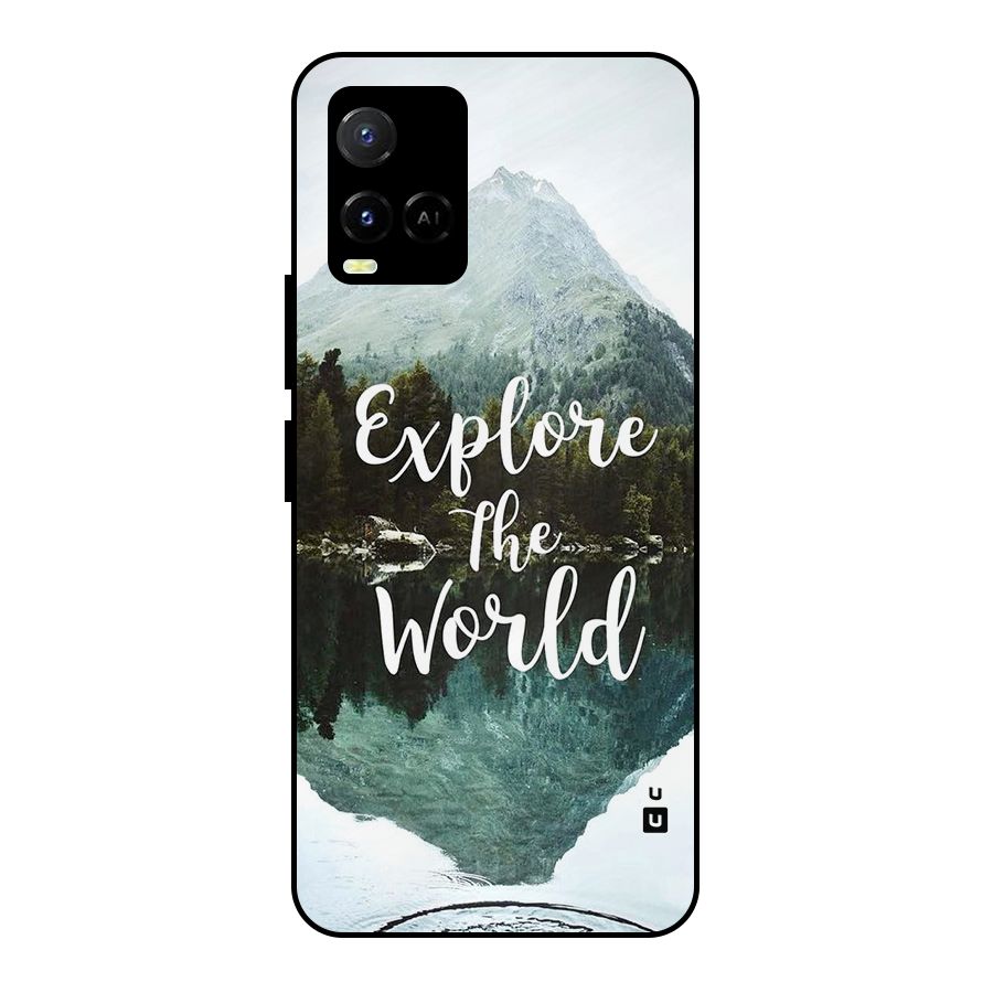 Explore The World Metal Back Case for Vivo Y21