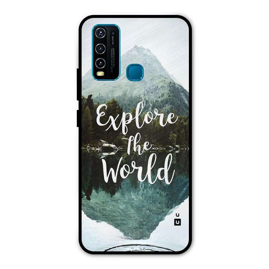 Explore The World Metal Back Case for Vivo Y50