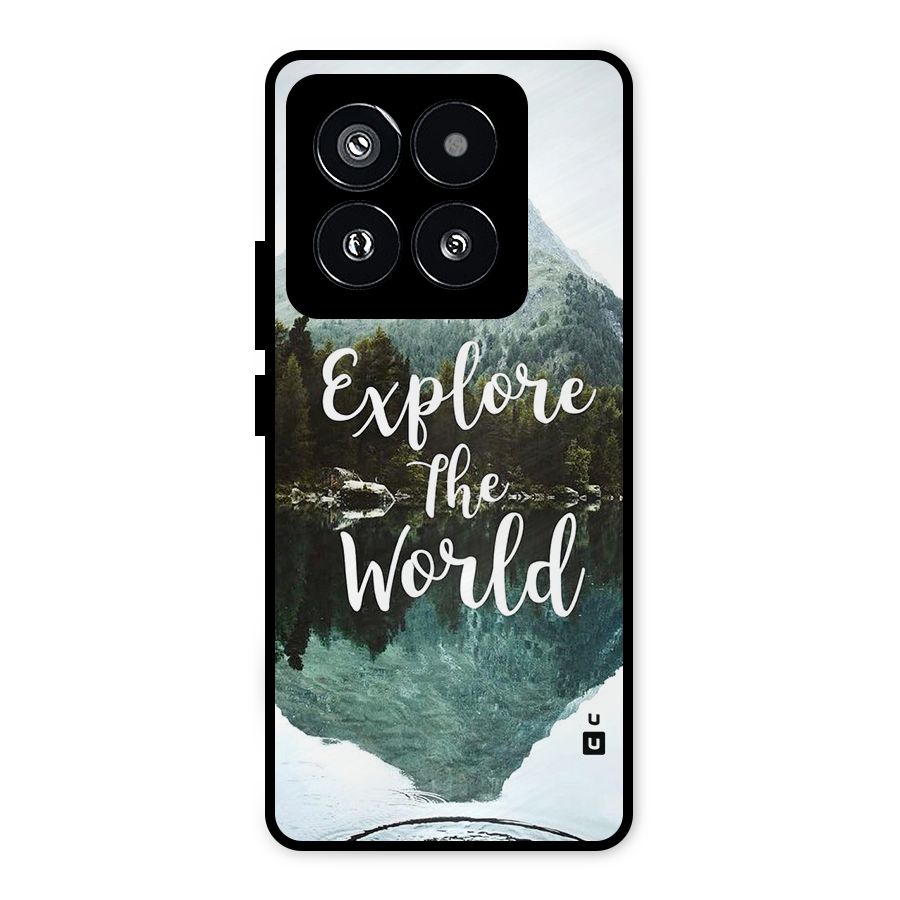Explore The World Metal Back Case for Xiaomi 14 Pro