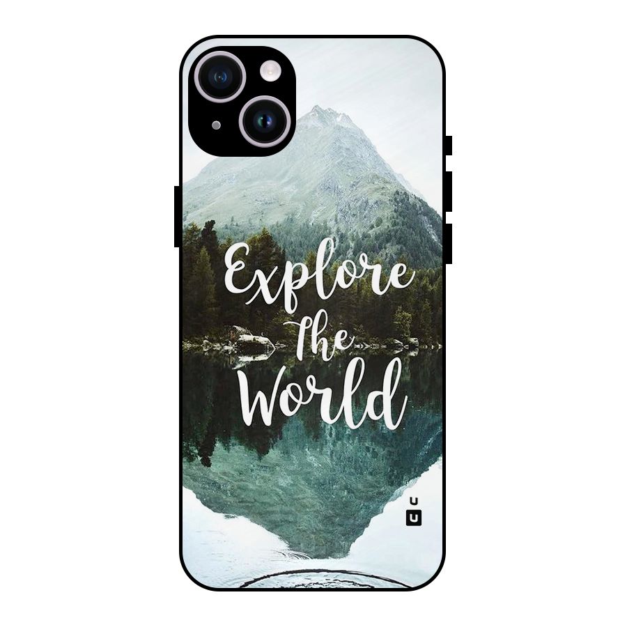 Explore The World Metal Back Case for iPhone 14 Plus