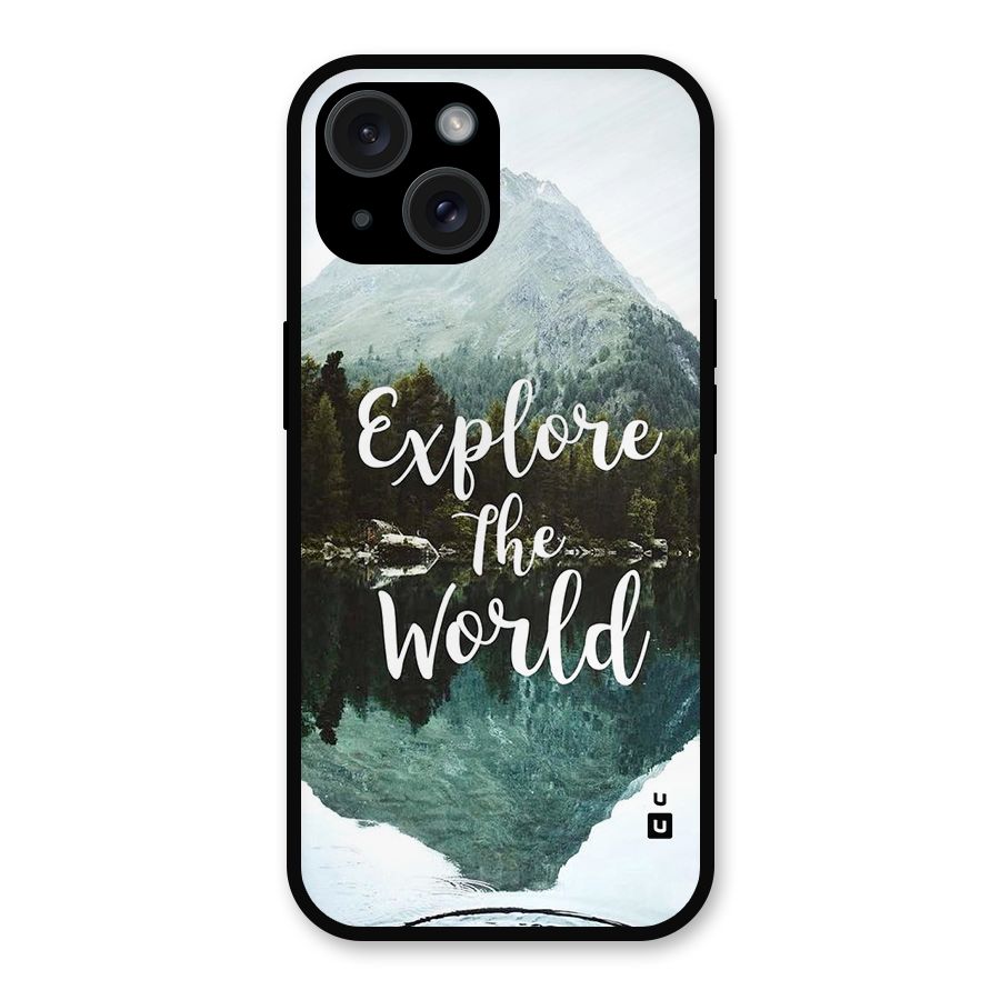 Explore The World Metal Back Case for iPhone 15
