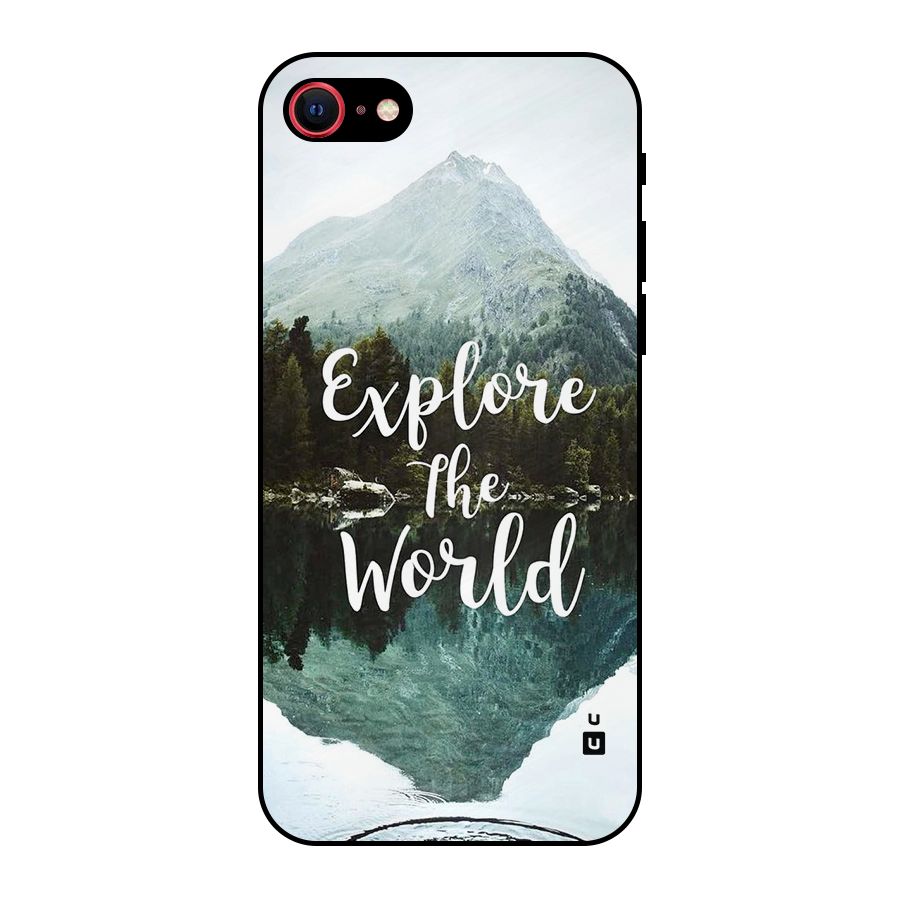 Explore The World Metal Back Case for iPhone 8
