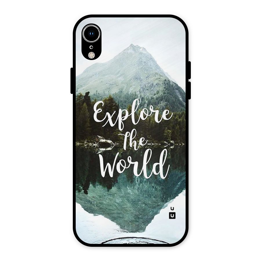 Explore The World Metal Back Case for iPhone XR