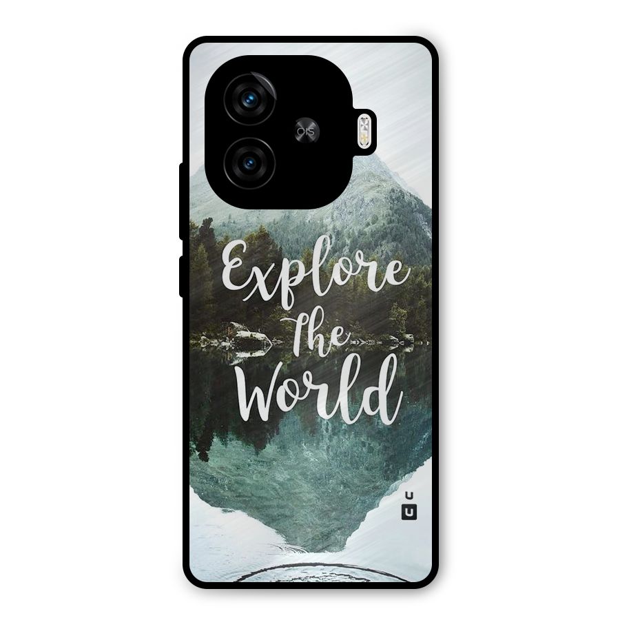 Explore The World Metal Back Case for iQOO Z9 Turbo