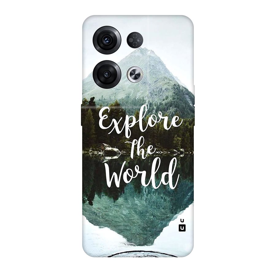 Explore The World Original Polycarbonate Back Case for Oppo Reno8 Pro 5G