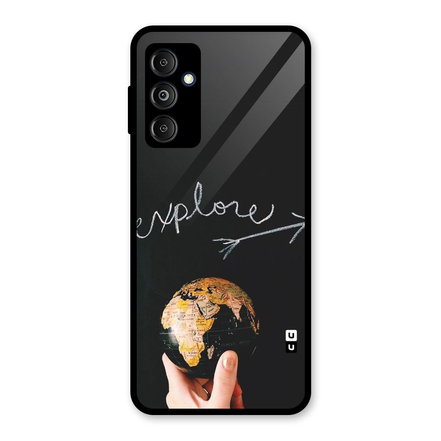 Explore World Glass Back Case for Galaxy M14 5G