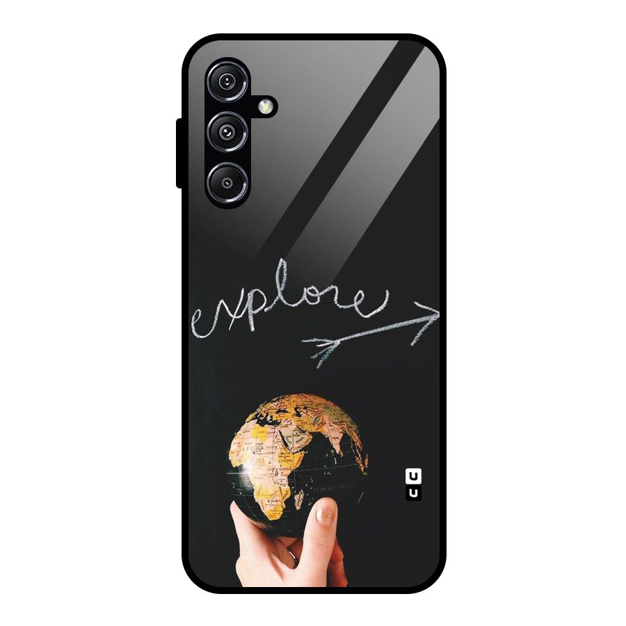Explore World Glass Back Case for Galaxy M34 5G