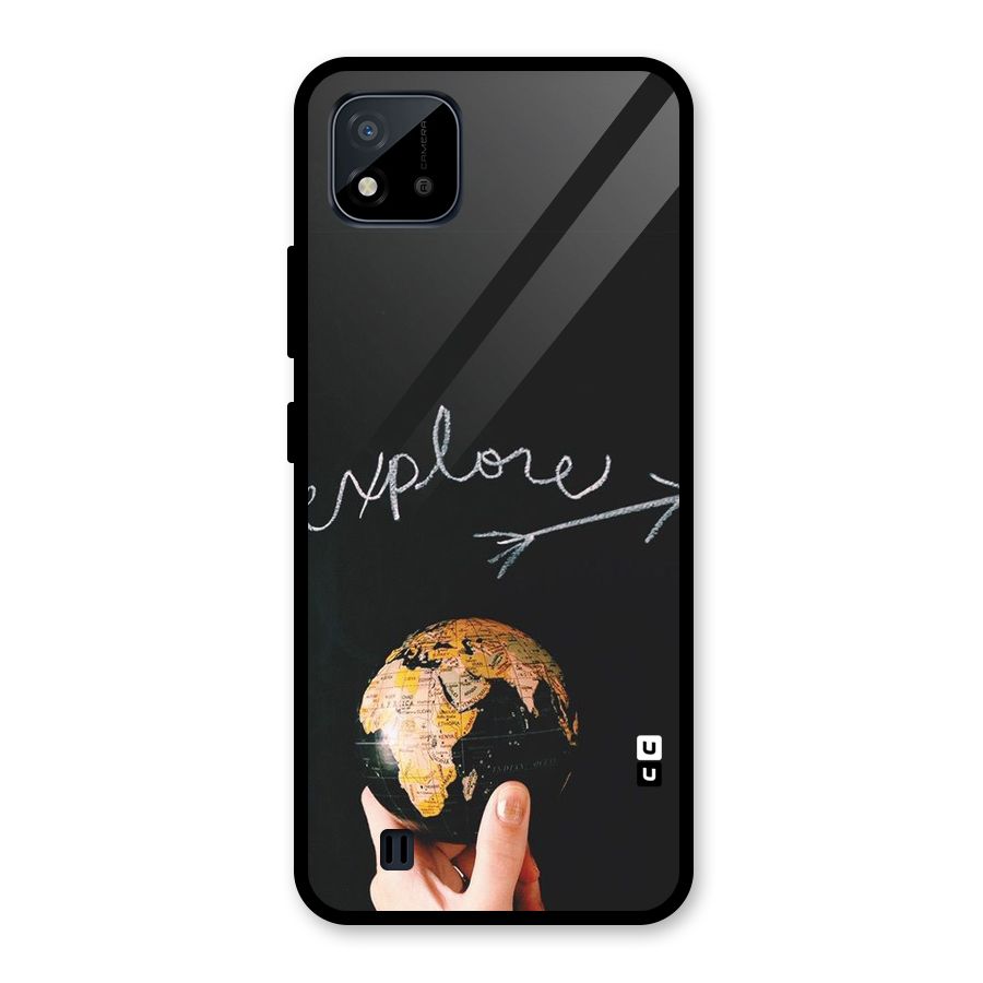 Explore World Glass Back Case for Realme C11 2021