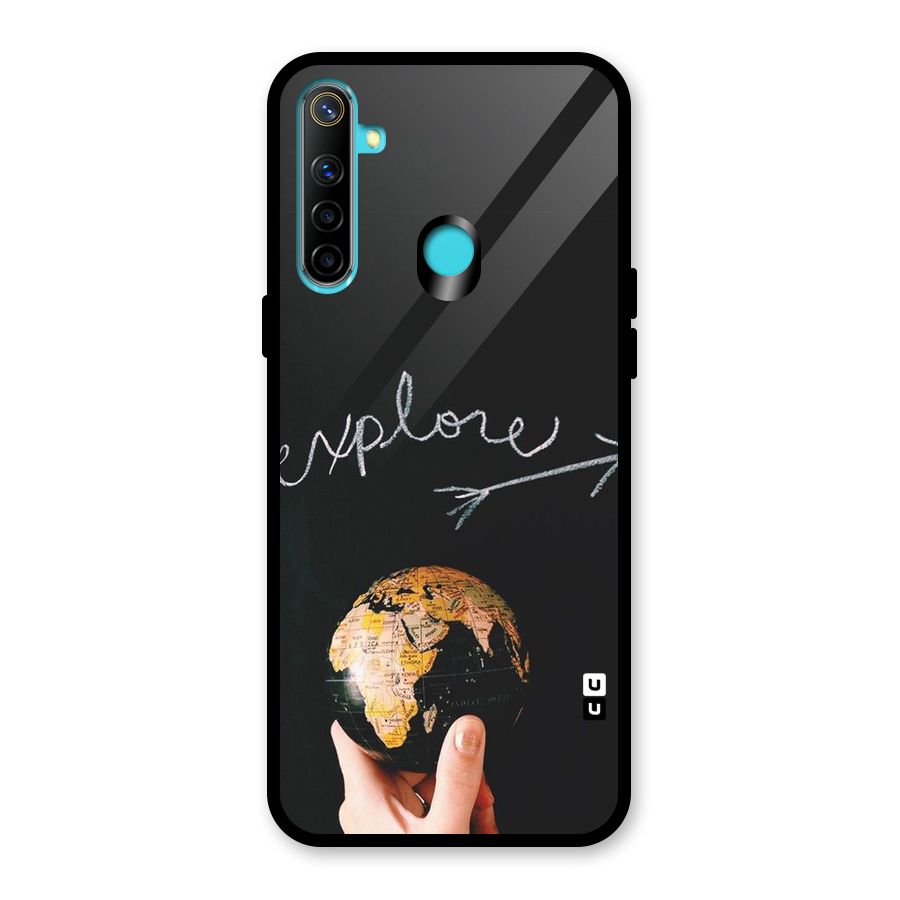Explore World Glass Back Case for Realme Narzo 10