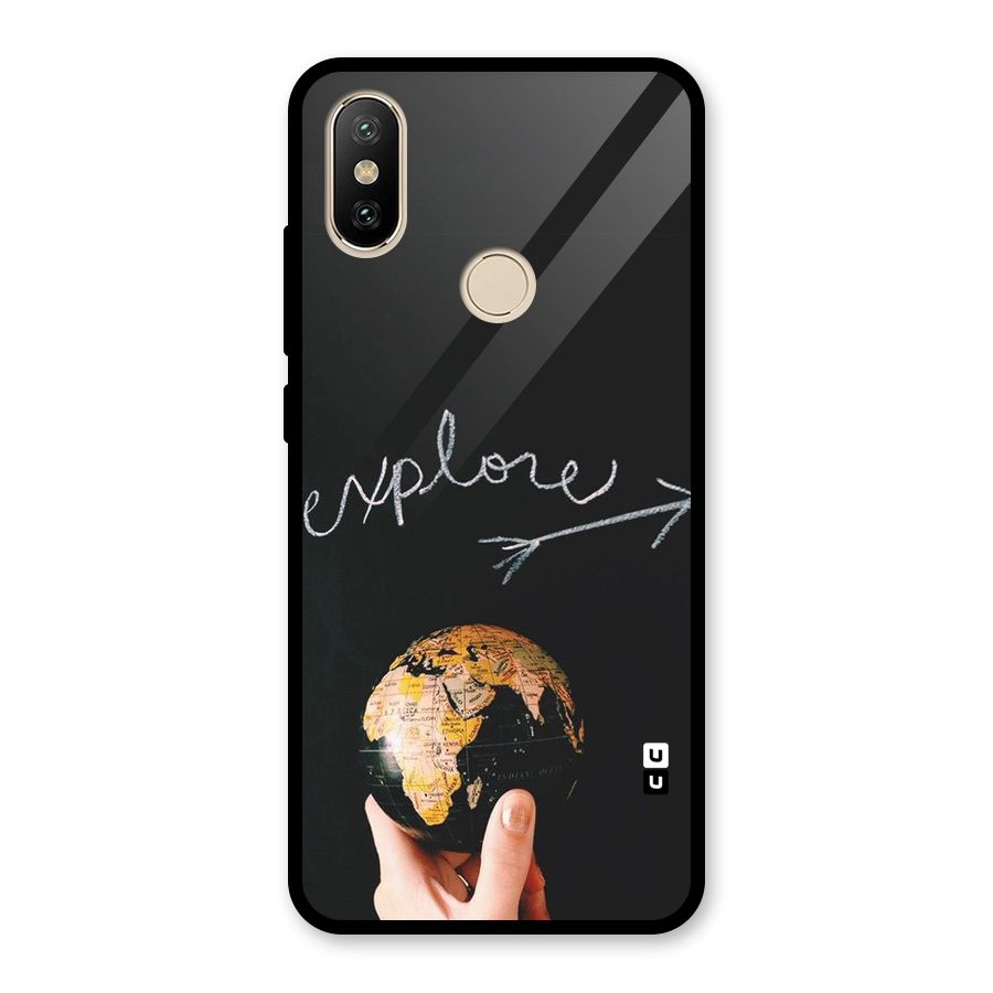 Explore World Glass Back Case for Redmi A2