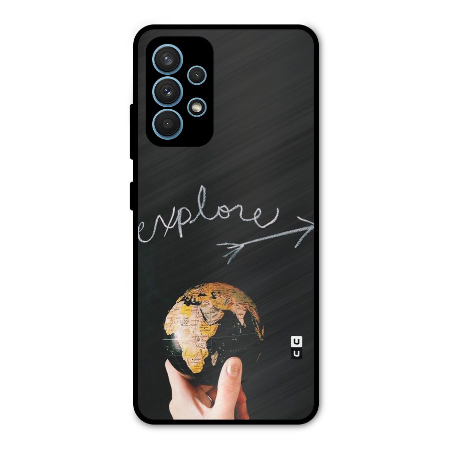 Explore World Metal Back Case for Galaxy A32