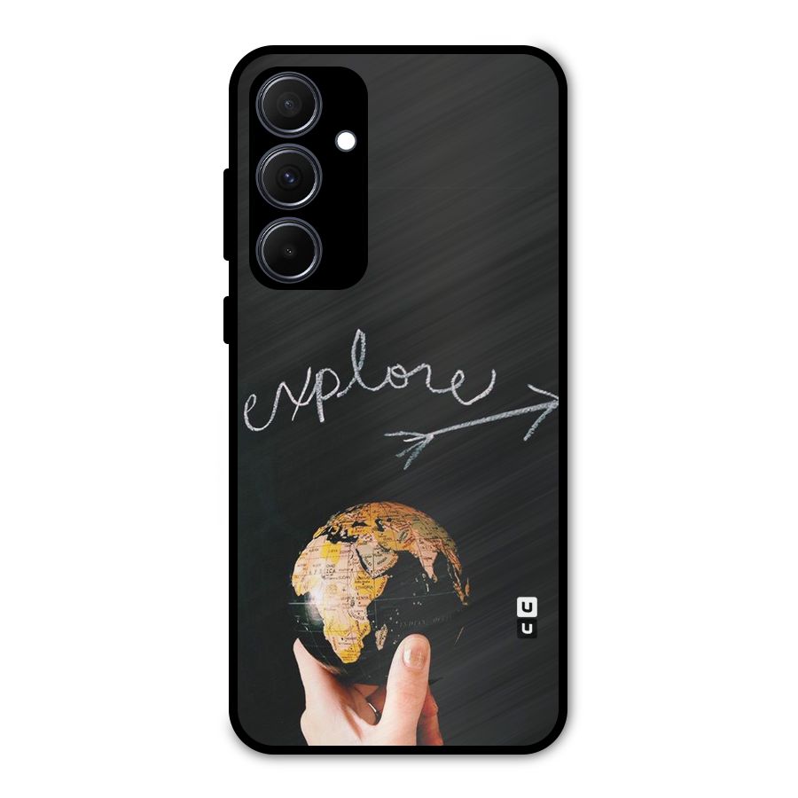 Explore World Metal Back Case for Galaxy A35