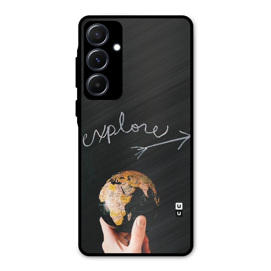 Explore World Metal Back Case for Galaxy A55