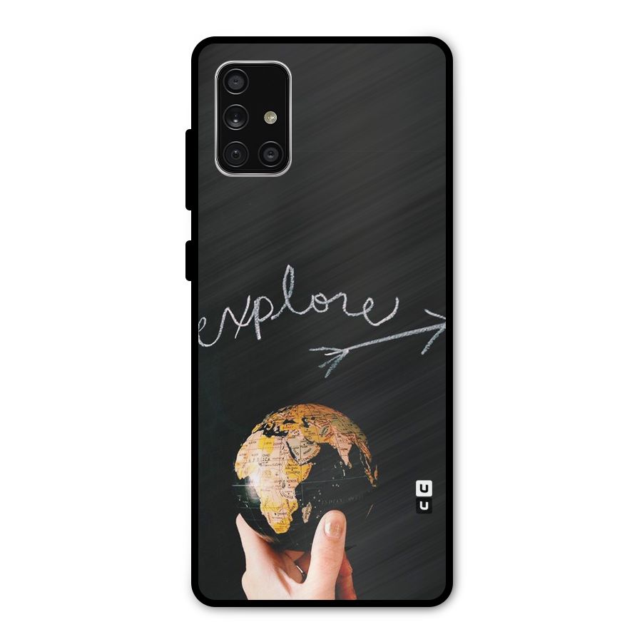 Explore World Metal Back Case for Galaxy A71