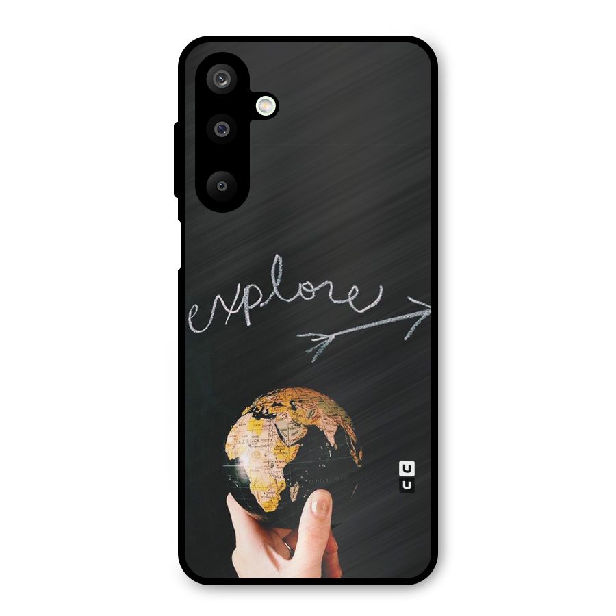 Explore World Metal Back Case for Galaxy M16