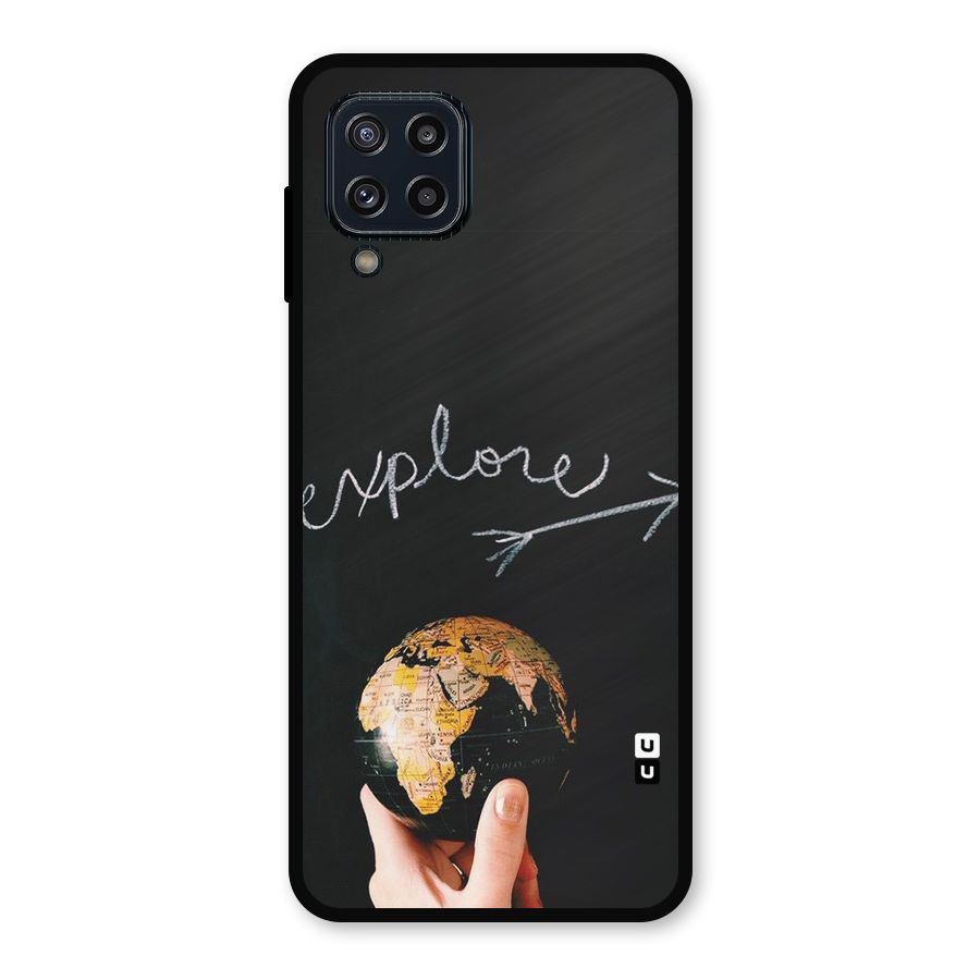 Explore World Metal Back Case for Galaxy M32