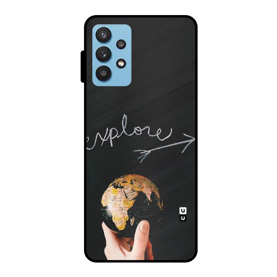 Explore World Metal Back Case for Galaxy M32 5G