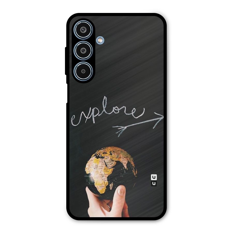 Explore World Metal Back Case for Galaxy M35