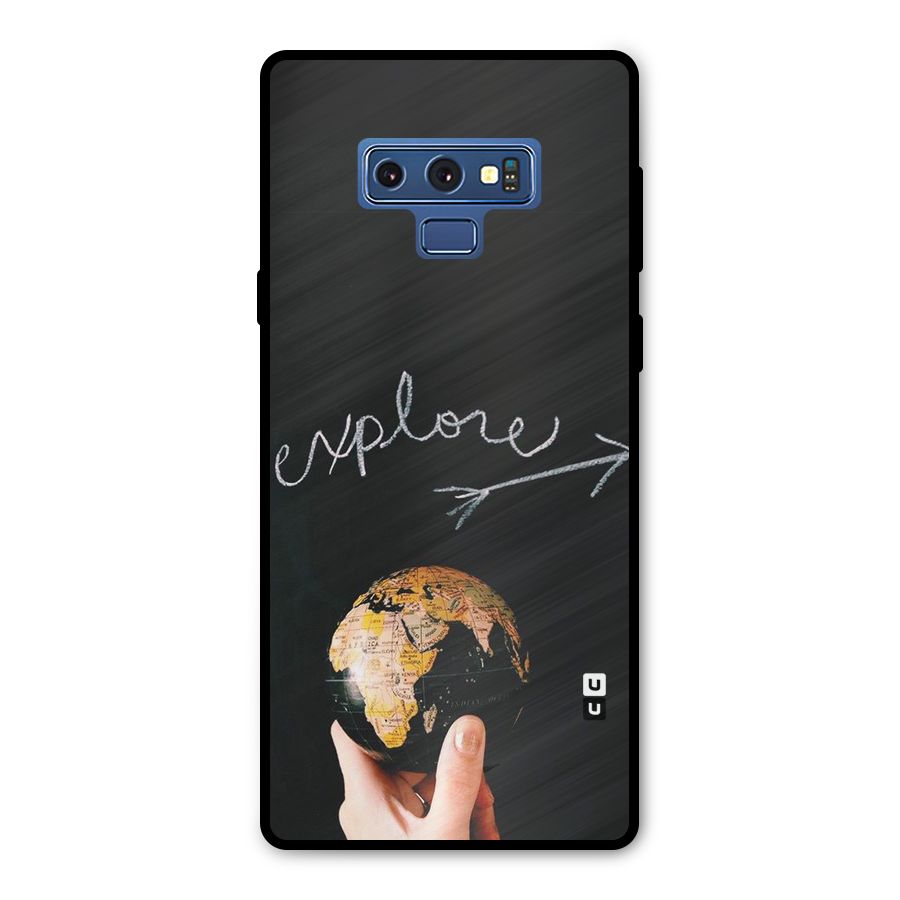 Explore World Metal Back Case for Galaxy Note 9