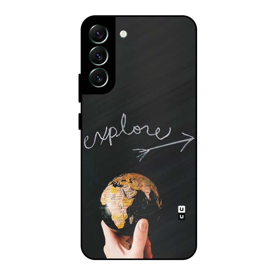 Explore World Metal Back Case for Galaxy S22 Plus 5G