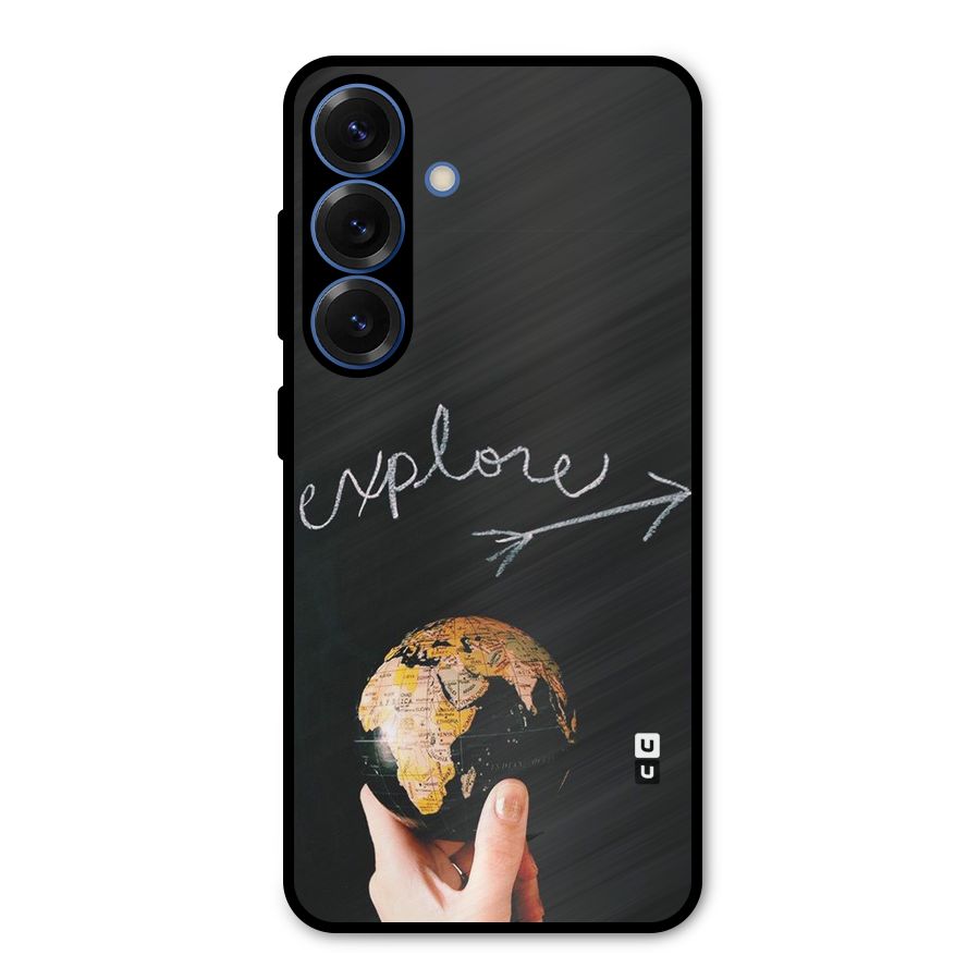 Explore World Metal Back Case for Galaxy S25