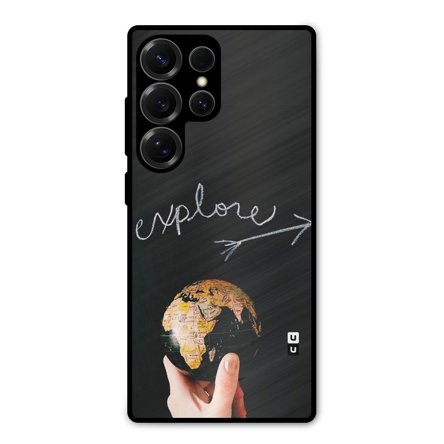 Explore World Metal Back Case for Galaxy S25 Ultra