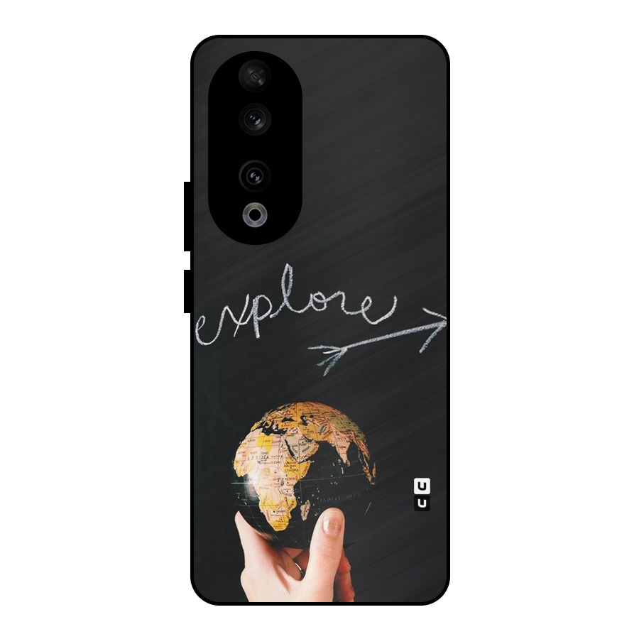 Explore World Metal Back Case for Honor 90
