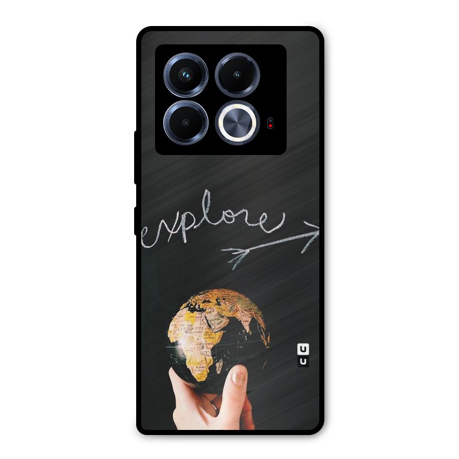 Explore World Metal Back Case for Infinix Note 40 5G