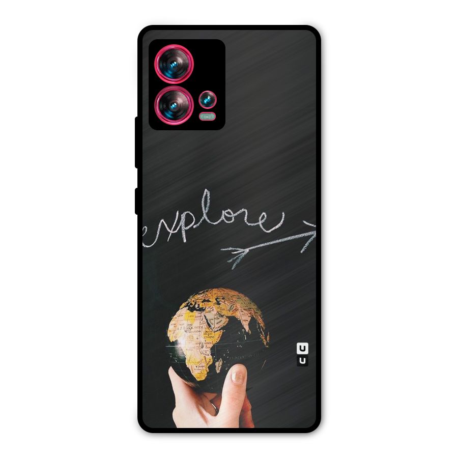 Explore World Metal Back Case for Motorola Edge 30 Fusion