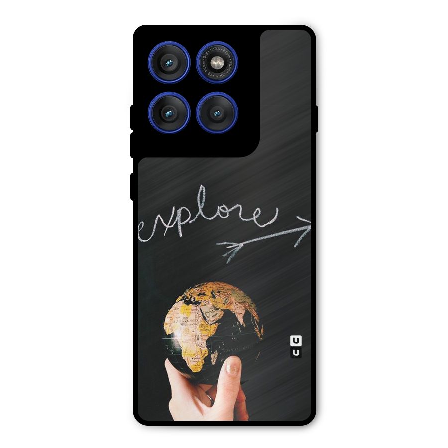 Explore World Metal Back Case for Motorola Edge 60 Pro