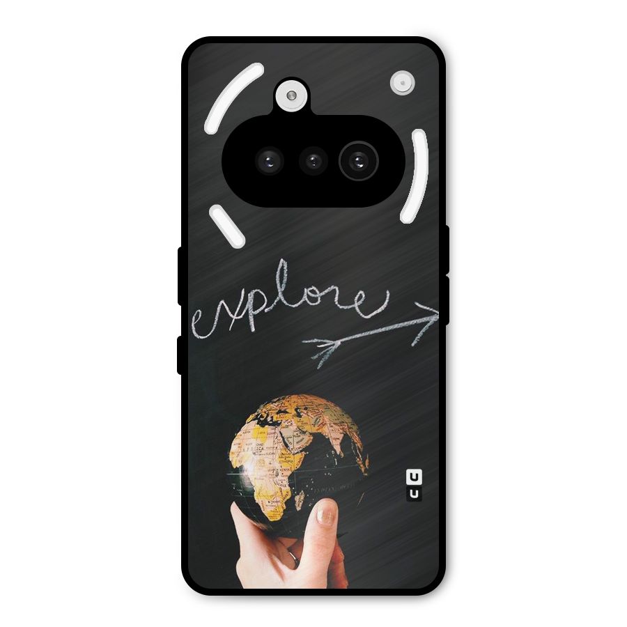 Explore World Metal Back Case for Nothing Phone 3a