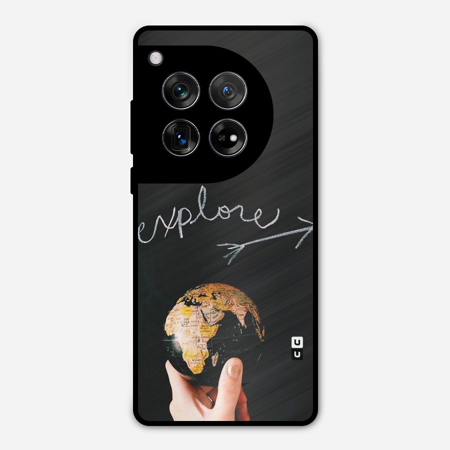 Explore World Metal Back Case for OnePlus 12