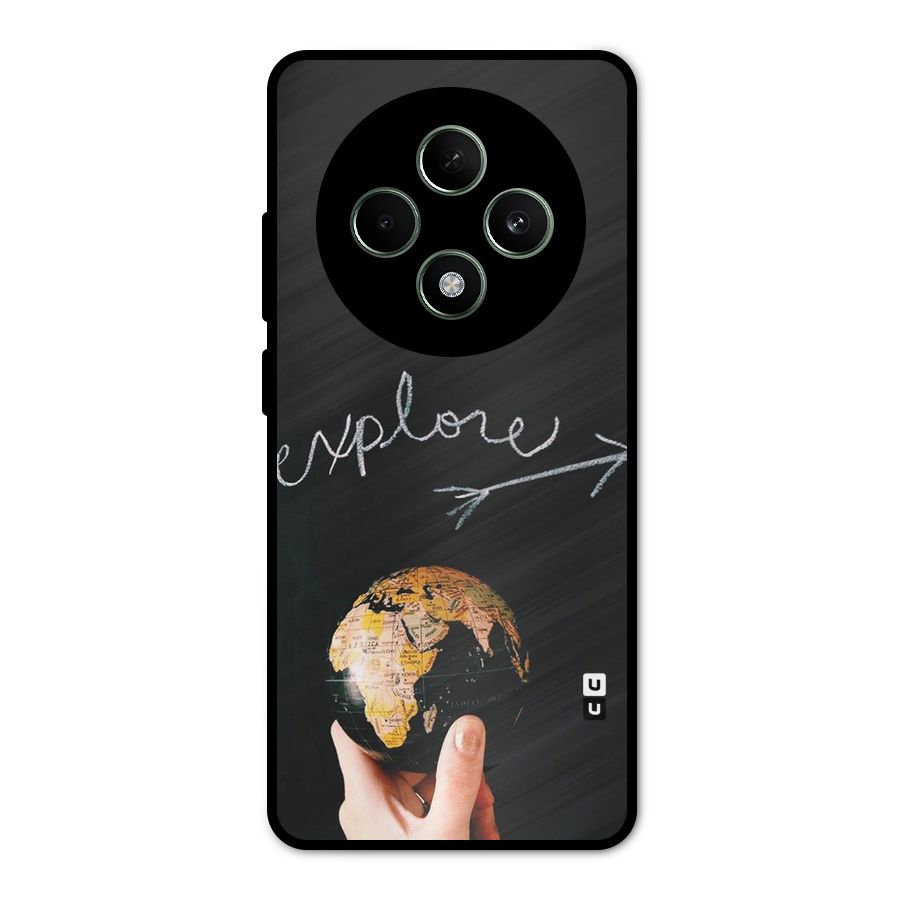 Explore World Metal Back Case for Oppo F27