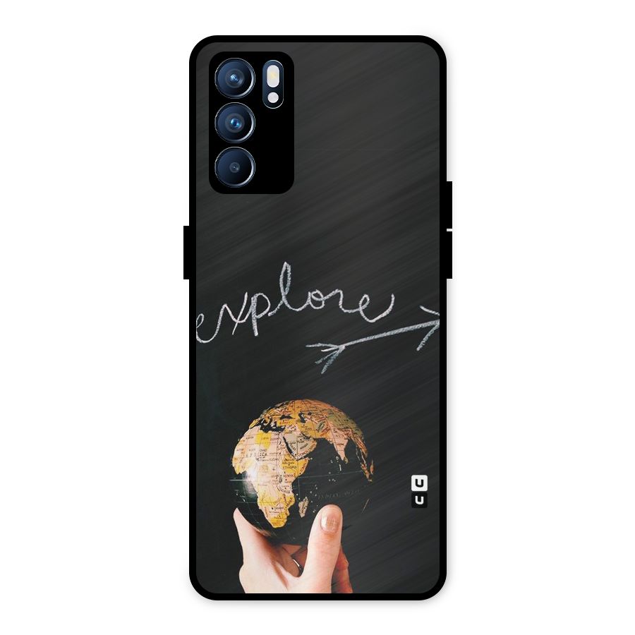 Explore World Metal Back Case for Oppo Reno6 5G