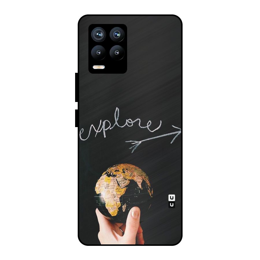 Explore World Metal Back Case for Realme 8 Pro
