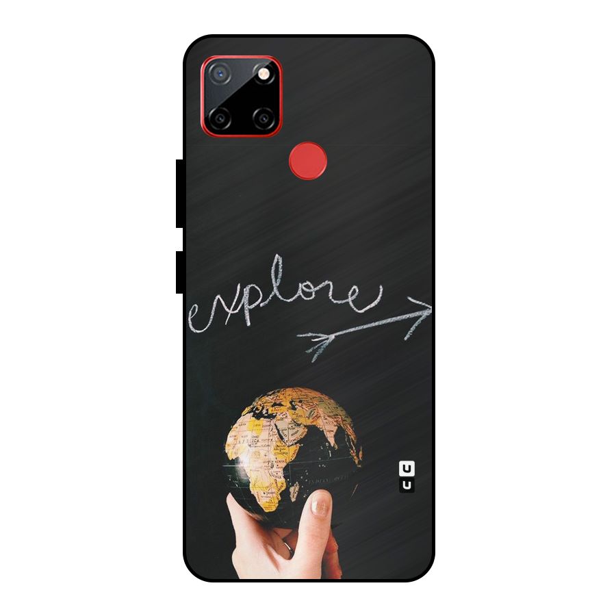 Explore World Metal Back Case for Realme C12