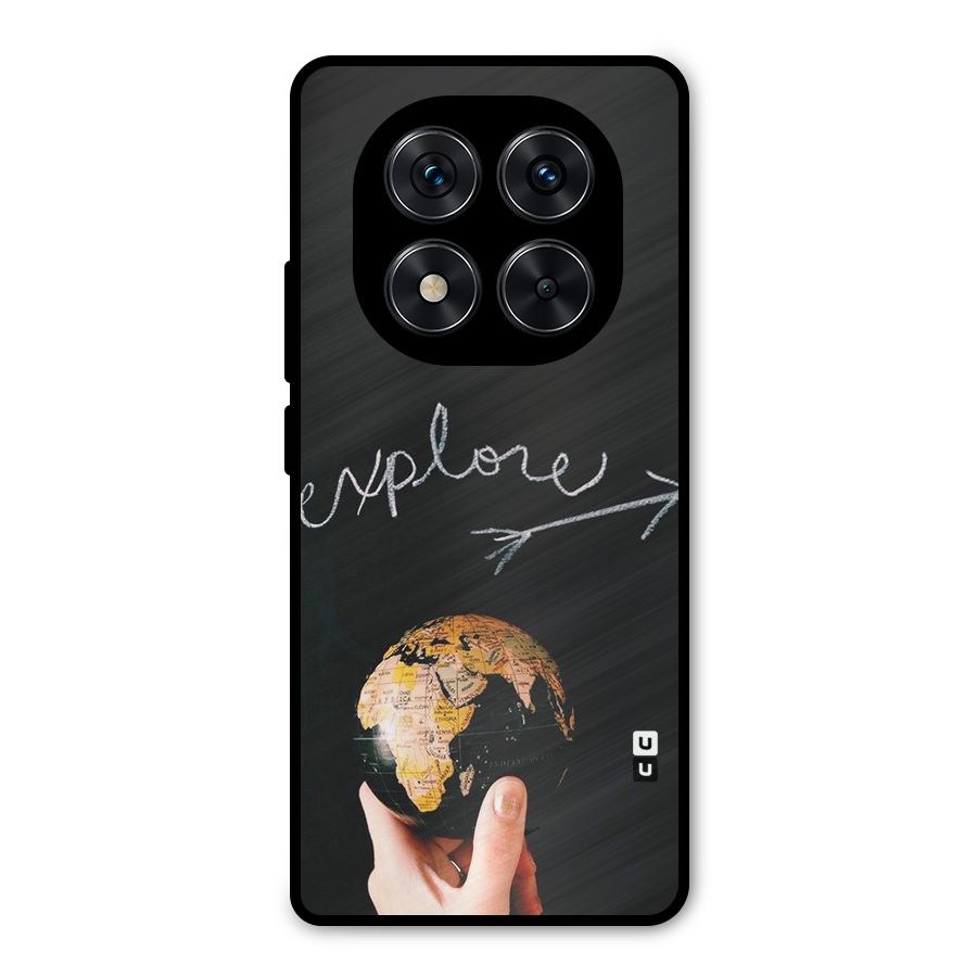 Explore World Metal Back Case for Redmi Note 14 Pro 5G