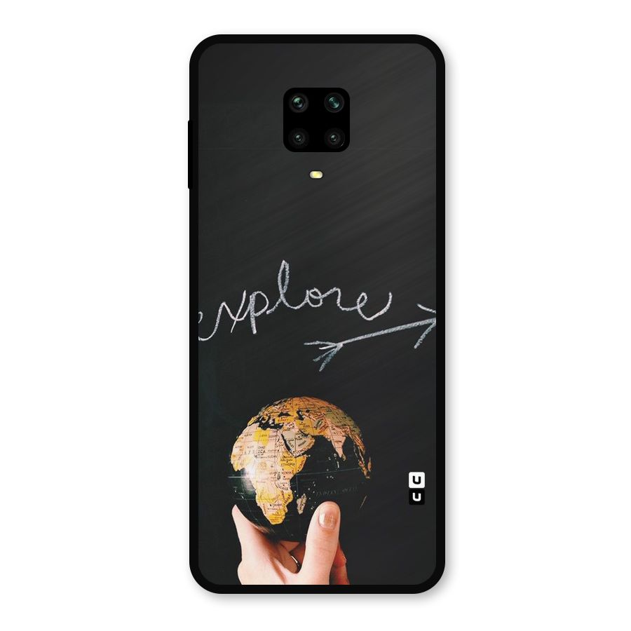 Explore World Metal Back Case for Redmi Note 9 Pro