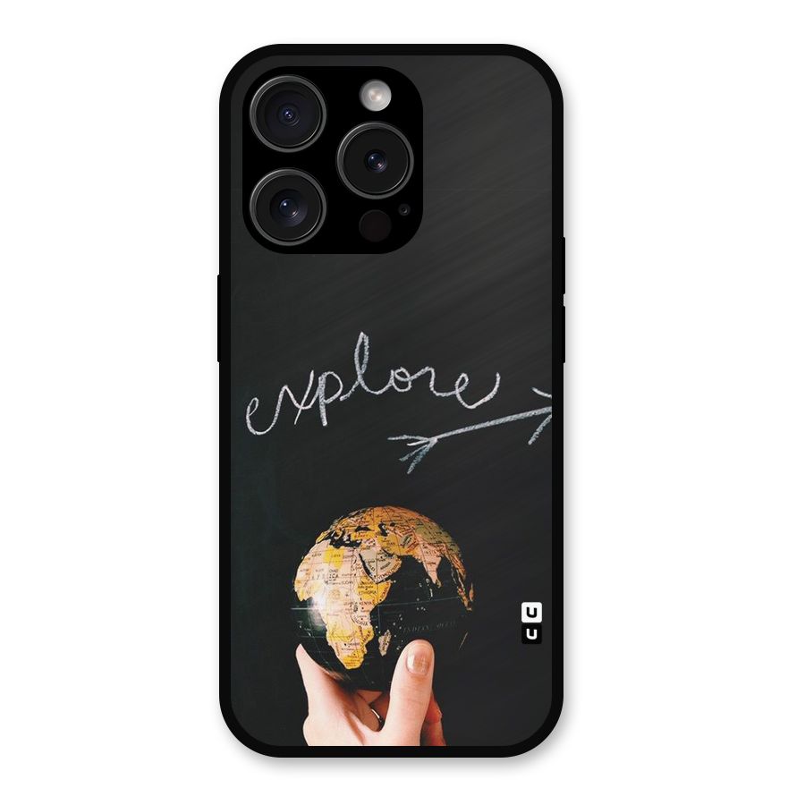 Explore World Metal Back Case for iPhone 15 Pro