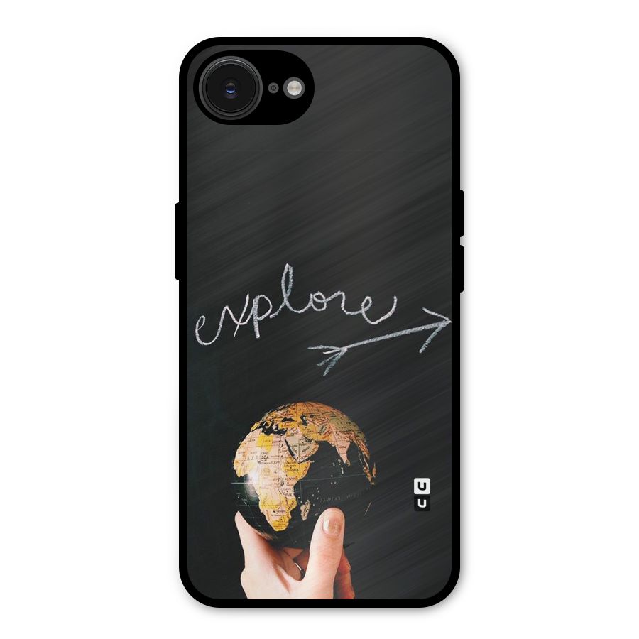 Explore World Metal Back Case for iPhone 16e