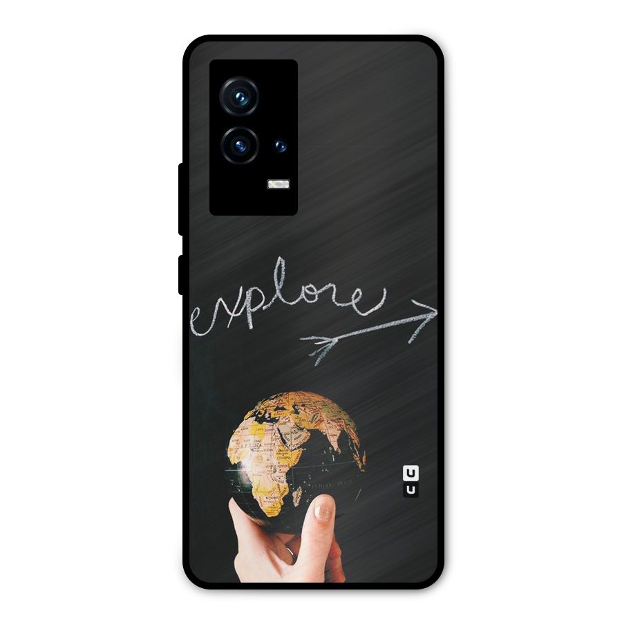 Explore World Metal Back Case for iQOO 9 5G