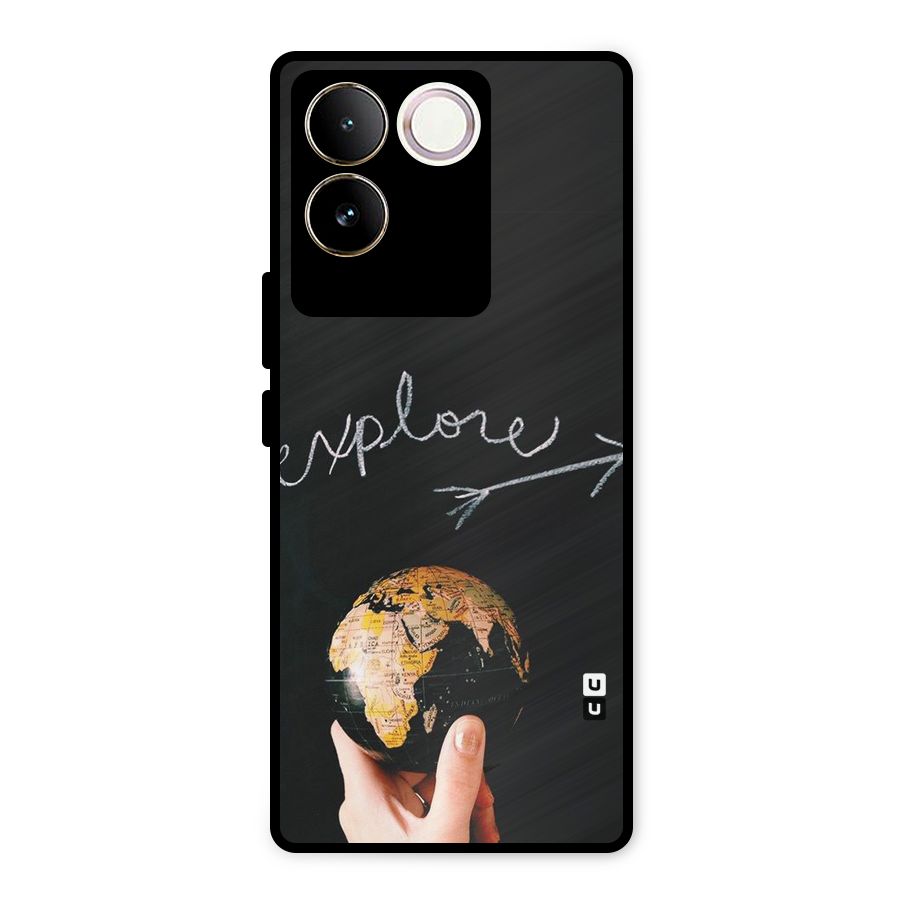 Explore World Metal Back Case for iQOO Z7 Pro