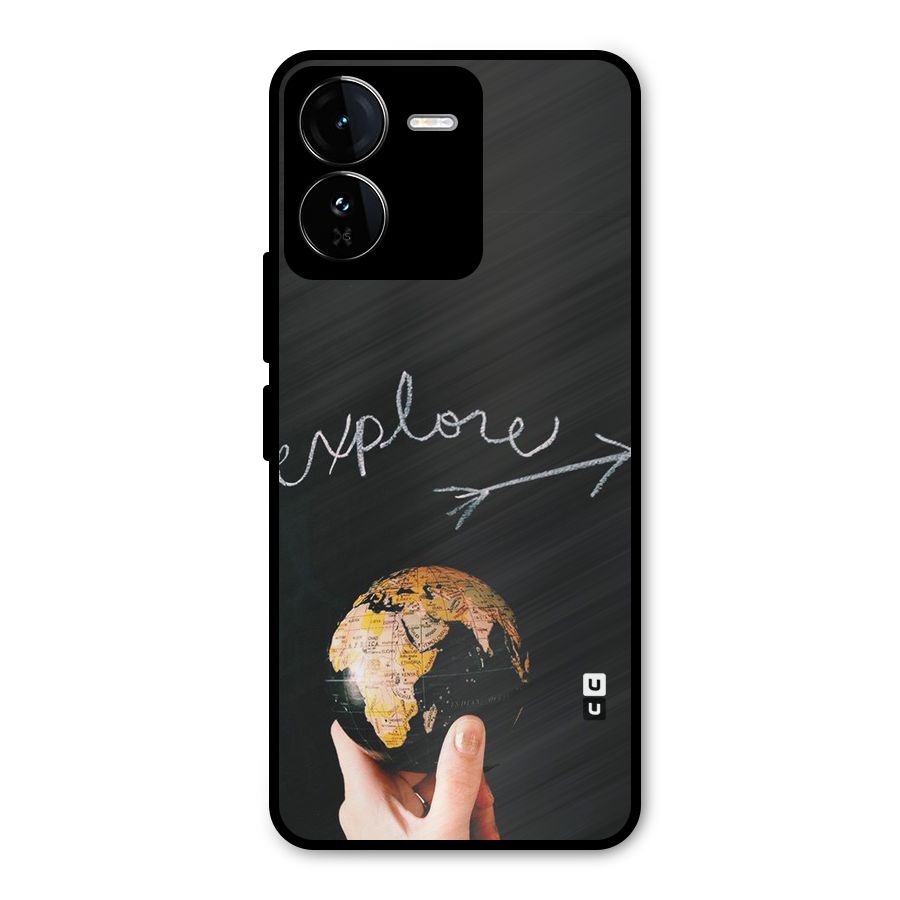 Explore World Metal Back Case for iQOO Z9