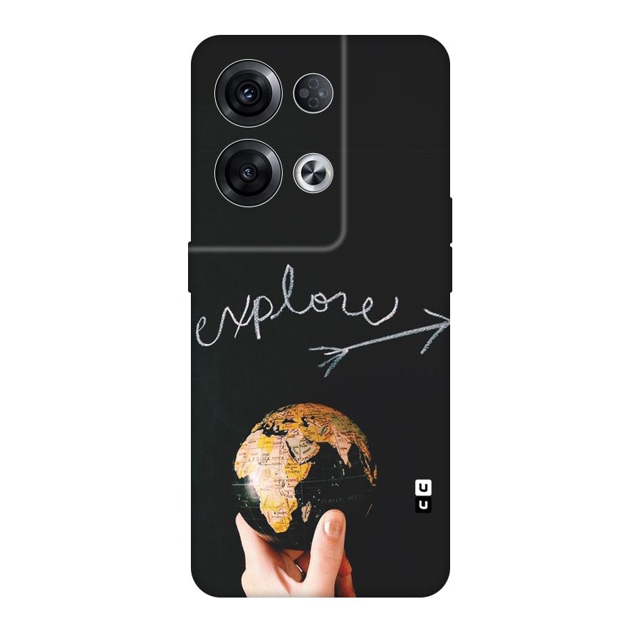 Explore World Original Polycarbonate Back Case for Oppo Reno8 Pro 5G